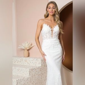 Glittery Trumpet Dress